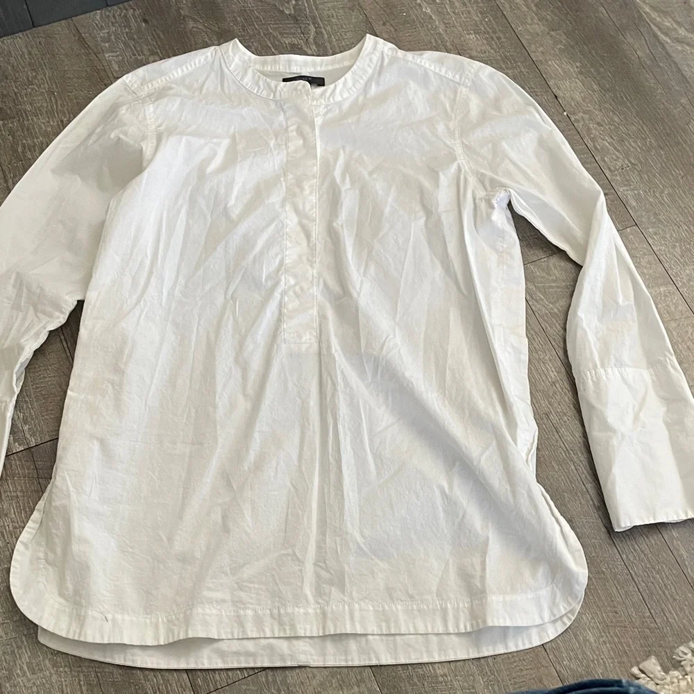J. Crew Crisp White‎ Tunic Top
